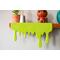 close up of Slime Drip Shelf sitter, bookshelf decor, 90s Nostalgic shelf accessory, unique home decor accessory for mantel or table