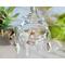 Vintage Porcelain Sterling Silver Jewelry Set