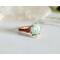 Emerald Leaf Copper Ring