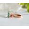 Emerald Leaf Copper Ring
