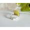 Sterling Silver Green Serpentine Ring Bottom View