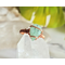 Emerald Leaf Copper Ring