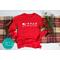 Santa Sleigh and Reindeer Long Sleeve Shirt, And to All a Good Night, Cozy Christmas Gift