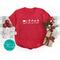 Santa Sleigh and Reindeer Long Sleeve Shirt, And to All a Good Night, Cozy Christmas Gift
