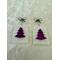 Christmas tree earrings