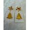 Christmas tree earrings