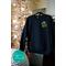 Christmas Sweatshirt Green Monogram with Santa Hat and Optional Matching Sticker - Personalized Holiday Pullover