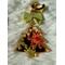 Christmas tree with bow earrings