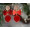 Christmas Bow and Bauble Earrings