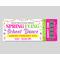 Editable Spring Fling School Dance Flyer and Ticket Bundle Template