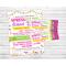 Editable Spring Fling School Dance Flyer and Ticket Bundle Template