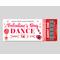 Customizable Valentine's Day School Dance Flyer and Ticket Bundle Template
