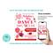 Customizable Valentine's Day School Dance Flyer and Ticket Bundle Template