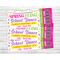 Editable Spring Fling School Dance Ticket Template for PTO Fundraiser PTA Event