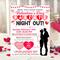 Editable Valentine's Day Flyer Template for Parent's Night Out