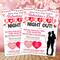 Editable Valentine's Day Flyer Template for Parent's Night Out