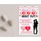 Editable Valentine's Day Flyer Template for Parent's Night Out