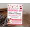 Editable School Heart Day Valentine's Dance Flyer Template