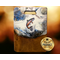 16x12x1-inch charcuterie cheese board. Featuring a vibrant, depiction of a rainbow trout leaping through blue and white resin waters.