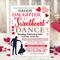 Editable Valentine's Day Daddy Daughter Sweetheart Dance Flyer