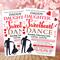 Editable Valentine's Day Daddy Daughter Sweetheart Dance Flyer