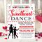 Editable Valentine's Day School Mother Son Sweetheart Dance Flyer