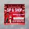 Editable Valentine’s Day Sip and Shop Event Flyer