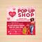 Editable Valentine's Day Pop-Up Shop Flyer