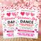 Editable Valentine's School Dance Invitation Flyer Template
