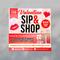 DIY Valentine’s Day Boutique Event Pop-Up Shop Flyer