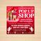 Editable Valentine’s Day Sip and Shop Flyer Invite Template