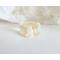 Light Gold Leaf Teardrop Pendant for Jewelry or Keychain Making