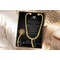 Editable Nurse Graduation Invitation Black and Gold Template