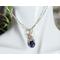 Blue Sapphire Sterling Silver Necklace