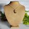 Moss, Gold Leaf and Mushroom Gold Toned Sterling Silver Necklace on bust