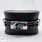 Braided Leather Bands adorned with a spooky skull clasp - Jon B Leather