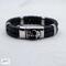 Braided Leather Bands adorned with a spooky skull clasp - Jon B Leather