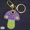 Delightfully designed handcrafted leather Mushroom Keychain