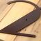 Close up of copper vein powder coat on our modern metal house number sign.