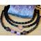 8mm lavender frosted beads,metallic beads, glass seed beads, bracelet set