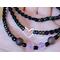 lovely 3 piece black stackable bracelet set wear alone or stacked