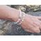 white  set display on wrist to show size