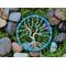 flat view blue tree wire ornament 3 inches mini suncatcher decoration