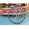 slightly tilted view standing small tree of life sculpture or suncatcher