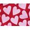 close up of the pink hearts