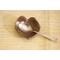 Ceramic heart shaped spoon rest. Glazed in cool red and mint green speckles. Approximately 3"x3.5"