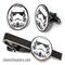 star wars stormtrooper cufflinks and tie clip set