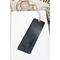 Back of bookmark in solid black with jute rope tassel
