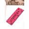Front of bookmark in hot pink with starfish, turtles and various dot art designs.  Jute rope tassel.