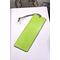 Back of bookmark solid green, jute rope tassel.